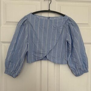 Zara Kids Blue Striped Blouse
